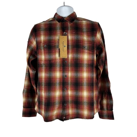 Tailor Vintage LuxePerformance Plaid Shirt Size S Stretch Long Sleeve Button-Up - Picture 1 of 6